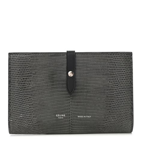 celine multifunction strap wallet|celine lizard wallet.